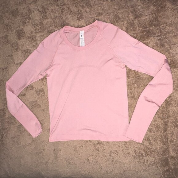 NWOT Lululemon Swiftly Tech Long-Sleeve Running Athletic Shirt 2.0 Pink Tide 6 - Picture 8 of 10